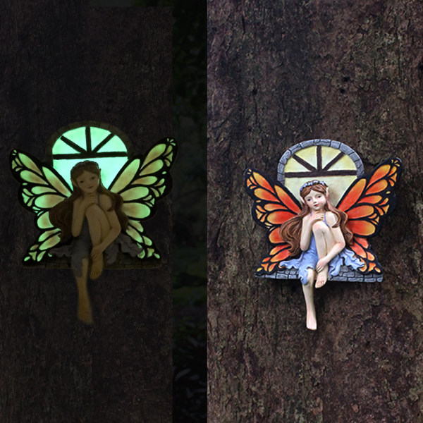 Puutarhakeijujen puiden koristelu ，Garden Figurine Fairies Decor fo