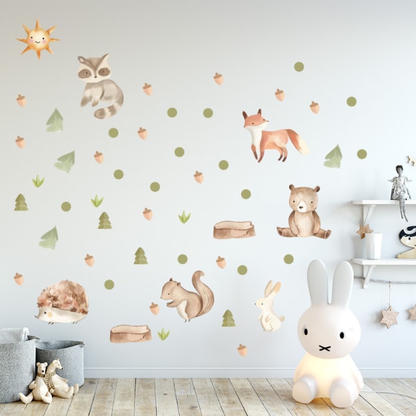 1pc Wall Sticker, Kids Bedroom,Animal Wall Sticker for Kids Room,