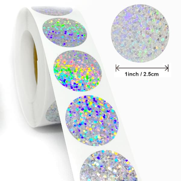 Laser Design Label Stickers Glatt Overflate Tetting Dekorasjon Gave