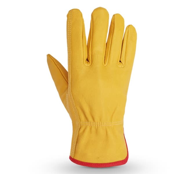 Havearbejde Handsker Heavy Duty Ko Læder Torn Proof Arbejde Handsker Lugning: elastisk.