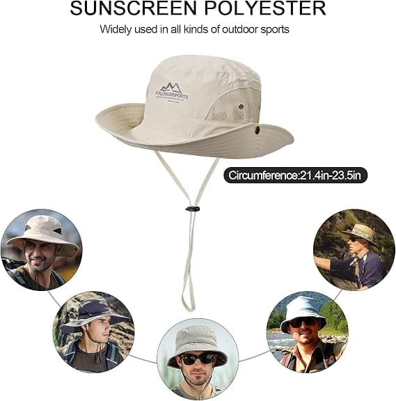 Solhat, Herre Vandreture Hatte, Spand Hat Mænd Multifunktion Anti-UV