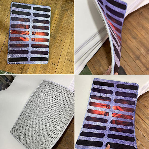 Klovni-ovimaatto viemäri klovni matto visuaalinen huimaus matto kolmiulotteinen pyörre 3d lattiamatto ristikko lattiamatto