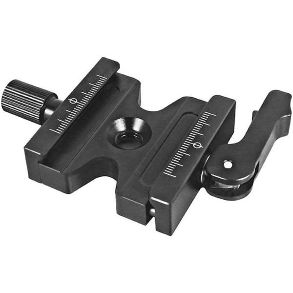 1PCS dubbel lås monteringsplatta klämma med justerbar ratt adapter för tri