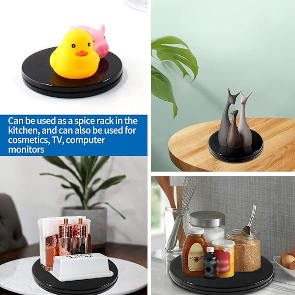 12\" Akryl Snurrbord - För Kök, TV, Tårtdekoration, Smyckesdisplay