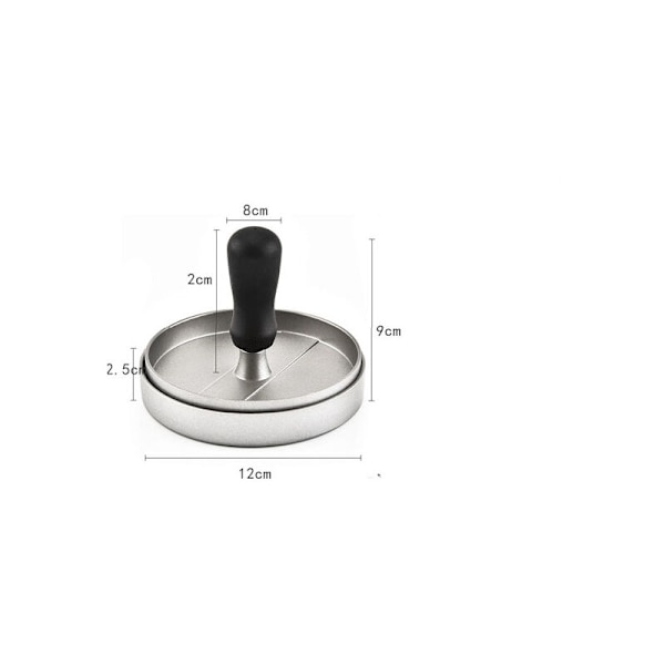 Hakket bøfpresse - Hakket bøfform - Hamburgerpresse - Lavet af støbt aluminium