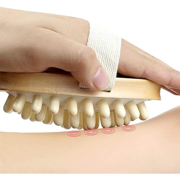 Massageborste för celluliter och förbättrad lymfatisk blodcirkulation