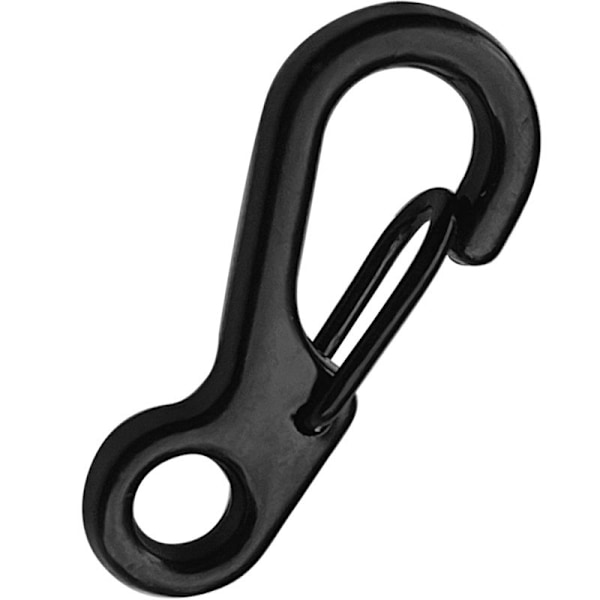 20pcs Mini Carabiner, Key Ring, Keychain Carabiners for Camping/Hiking/Climbing（Black,2.5cm）