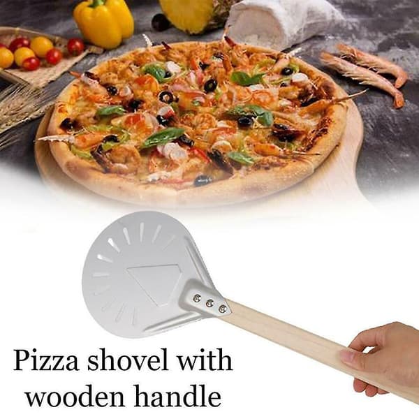Perforert pizzaskall 7/8/9 Pizzavendeskall for pizzabrødbakere laget, 7 tommer 40 cm