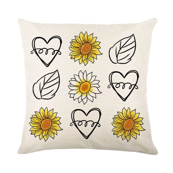 Set med 4 moderna söta kuddfodral - 45 x 45 cm