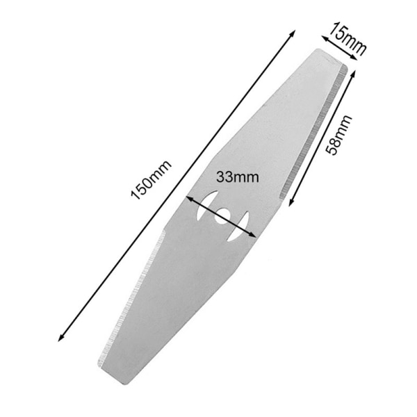 10-pack litiumelektriska trimmerblad, metallträdgårdsgräsklippningsblad,