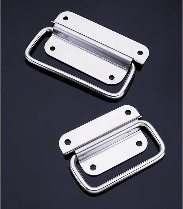 2 stk. hardware værktøj metal bryst ring håndtag - rustfrit stål bryst ring pu