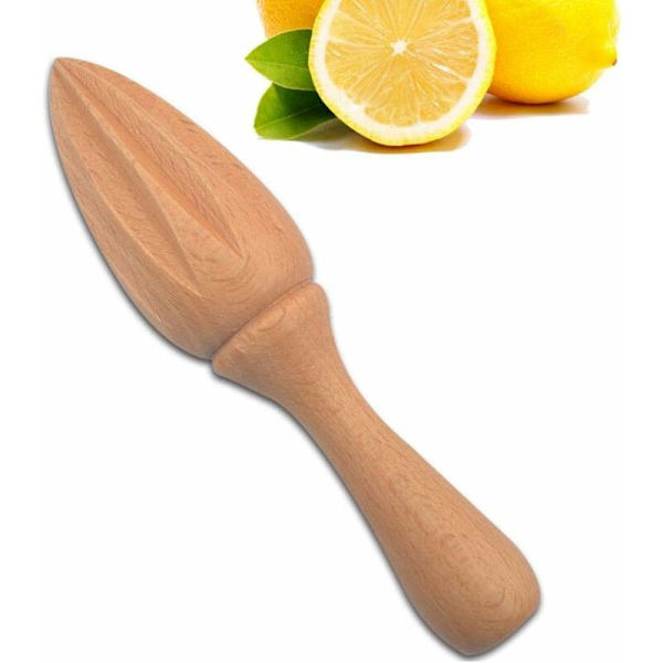 Trepresser i tre for sitron, manuell juicepresser, manuell juicepresser for appelsiner til hjemmebruk, rask, enkel og ren naturlig bøkeved fruktpresser