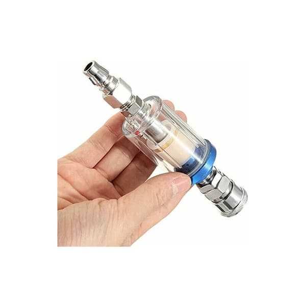 180PSI 1/4 Sprayfärgspistol Lufttrycksregulator Mätare Airbrush Kompressor och