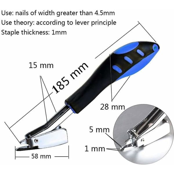 Heavy Duty Polstringskonstruktion Staples - Office Claw Lifter -