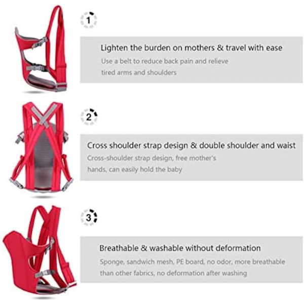 Sele Justerbar Baby Carrier Nyfödd Baby Carrier 360° All Aro