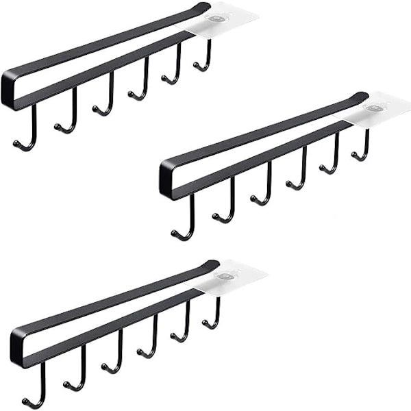 3-pack muggkoppar vinglas förvaringskrokar köksredskap slipsar B