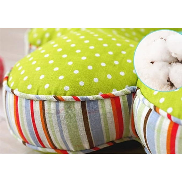 Blomsterformet pude Blomsterformet stolpude sædehynde Polka dot pude pude 16x16 tommer