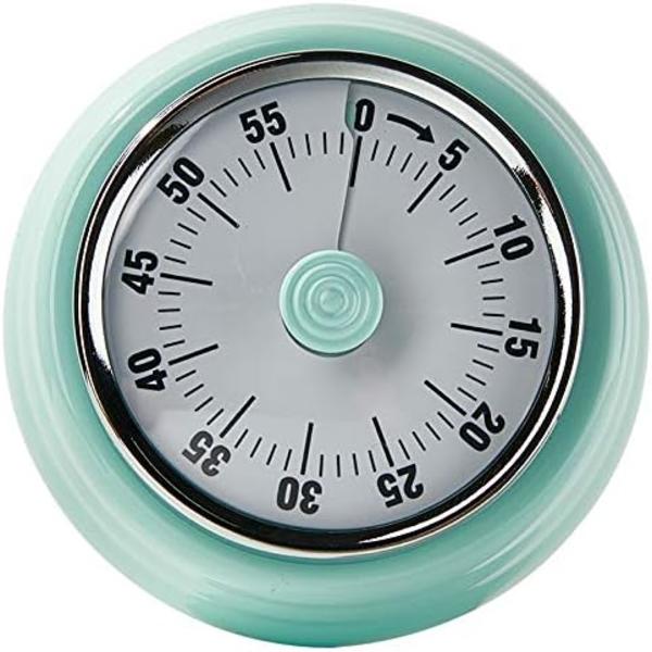 Batterifri mekanisk timer, kökstimer med magnet,