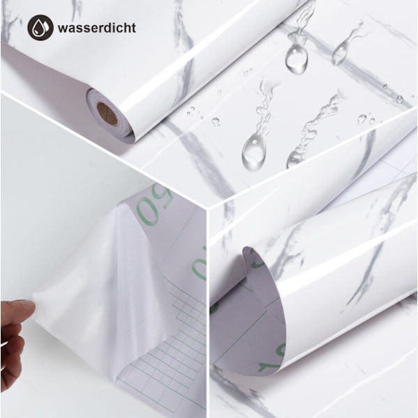 5m x 60cm PVC itseliimautuva tapetti vedenpitävä keittiön vaatekaappi