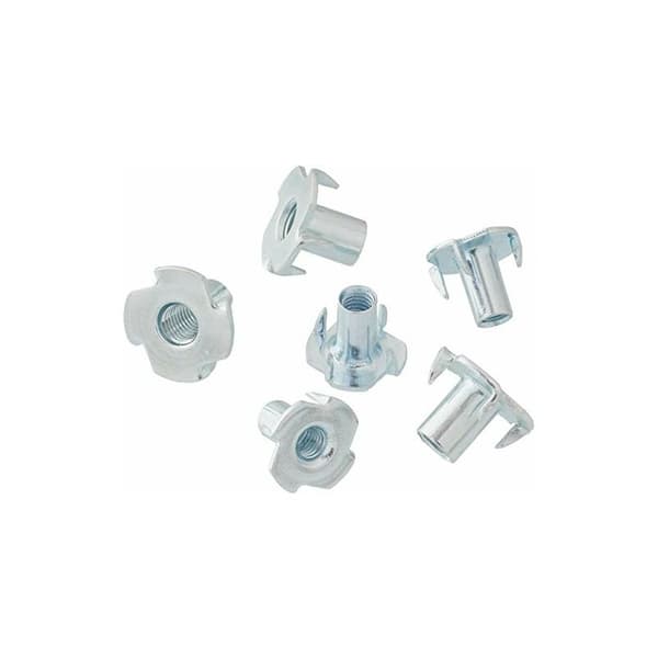 T-mutter Klo mutter Sekskantmutter Klo kobling M8 x 10 mm 50 stykker