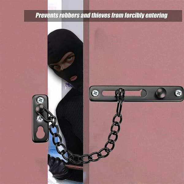 Dørkæde til lås, dørkæde til sikkerhed, tyverisikret dørkæde