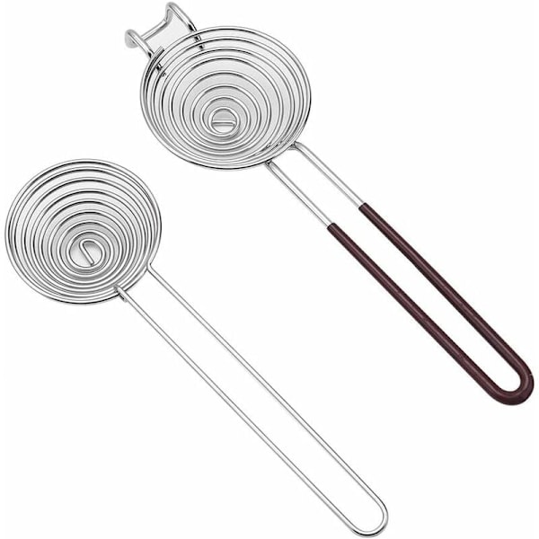Egg Cutter 2 stk. Eggeskiller, Rustfritt Stål Eggehviteskiller med Skål