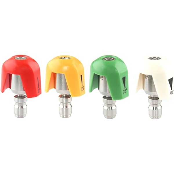 360° rustfritt stål trykkvaskerspraytips - Multi Degree Spray Nozzl