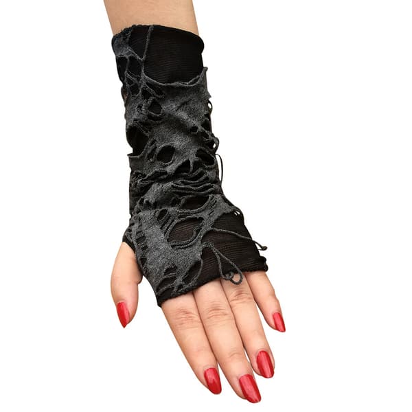 Punk Gotiske Handsker til Kvinder Fingerløse Handsker Cosplay Flåede Handsker