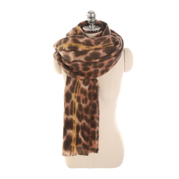 Dames Vintervarm Cachemire Pashmina Sjal Wrap Leopard Print Lang Sjal Halsvarmer