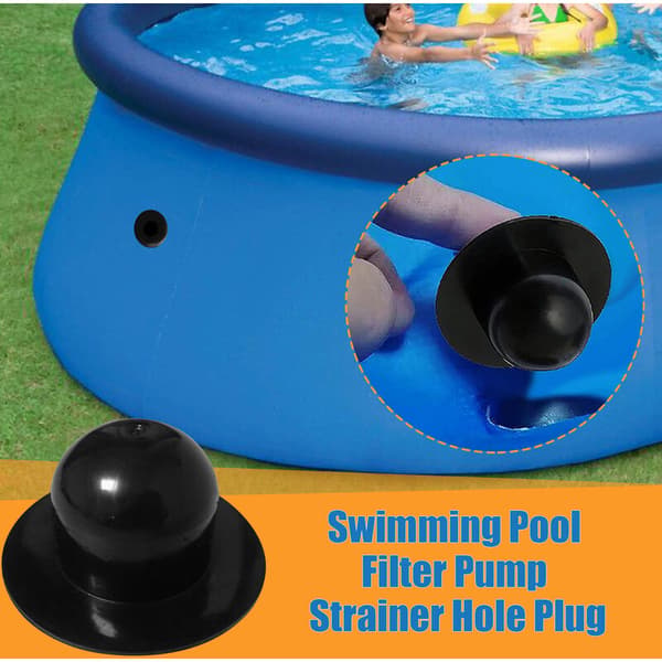 Pool Udskiftningspumpehætte Sort (10 stk.)