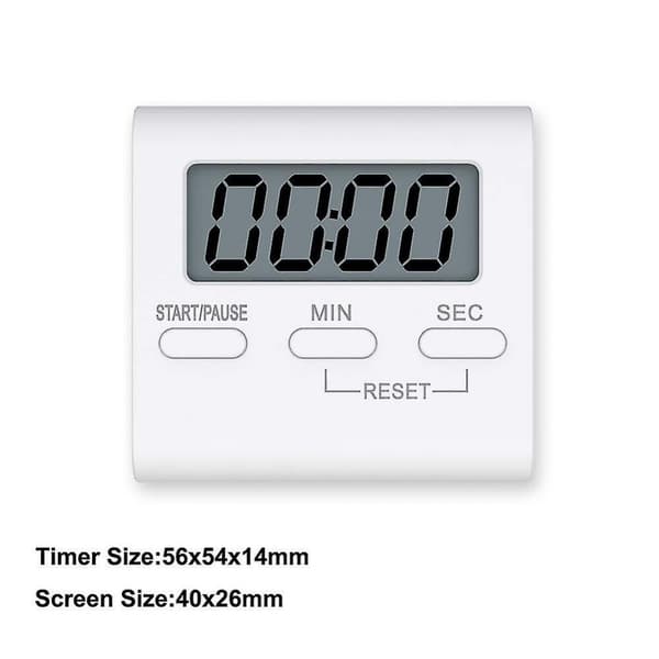 Køkken Timer Digital Køkken Timer Magnetisk Nedtællings Stopur Timer Wit
