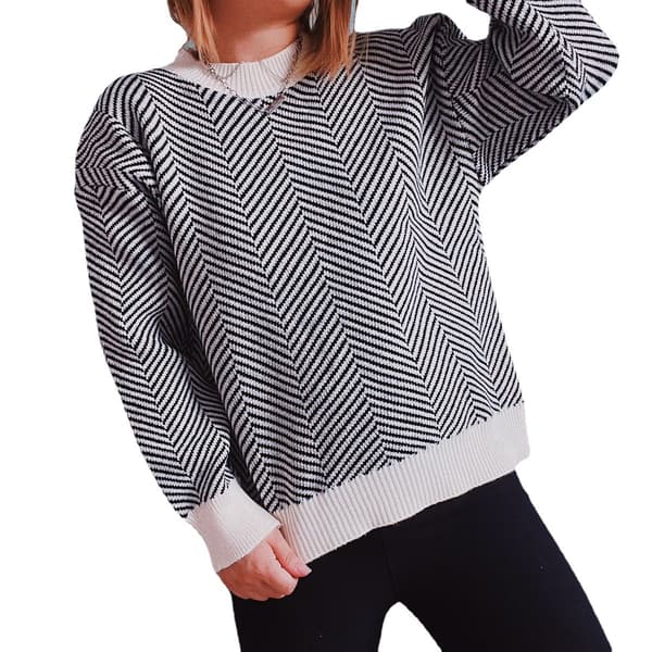 Oversized gensere for kvinner høst Trendy Crewneck Batwing Lang S