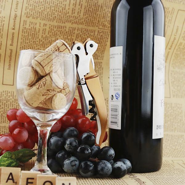 Corkscrew for Sommelier i støbt aluminium og PC, lyseblå
