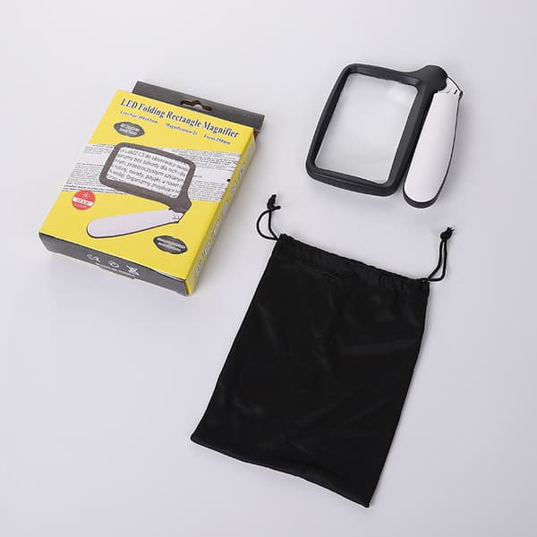 Lighted Reading Magnifier, 2X Large Illuminated Magnifying Glasse