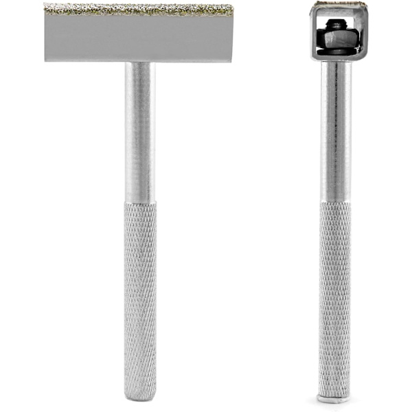 3 kpl Timanttilaikkaoikaisija liukumattomalla kahvalla hiomalaikkojen purseiden poistoon, pää 45 x 14 mm