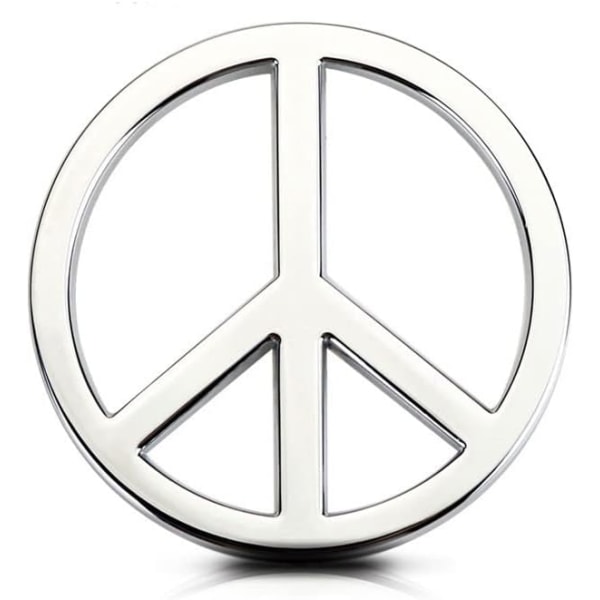 Peace Sign Car Sticker, Peace Symbol Bumper Decal, No War Metal E