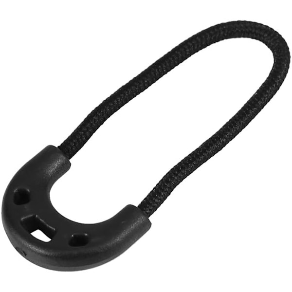 10-pack EDC Dragkedjekläppar för Ryggsäck och Kläder Svart