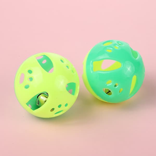 1 stk LUCKITTY katteplastballleker med bjelle