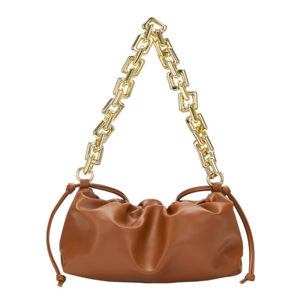 NY Damhandväska Axelväska Dam Läder Handväska Tote Present, 1 st - brun