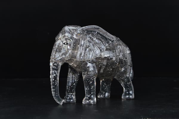 Krystallpuslespill 3D Elefant