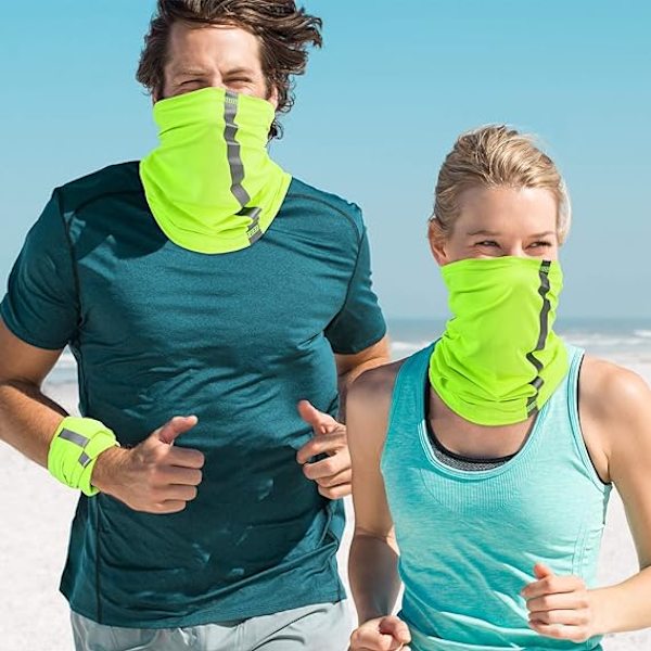 4-pack synlighetsreflekterande säkerhetsbandana för vindskydd