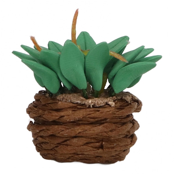 Miniature Potteplanter 1/12 Skala Dekorative Harpiks Dukkehuss Tilbehør til DIY Ornament