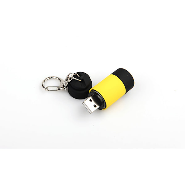 LED Mini Lommelygter, Super Lysstærk Lommelygte med Krog, Bedste Tac Lommelygte til Børn, USB-opladning, Natlæsning, Strømafbrydelser, Camping (2 Pak, Gul, Grå)