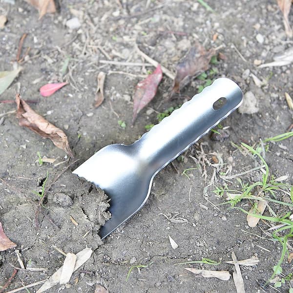 Rustfritt stål camping spade mini spade utendørs hageverktøy edc overlevelse