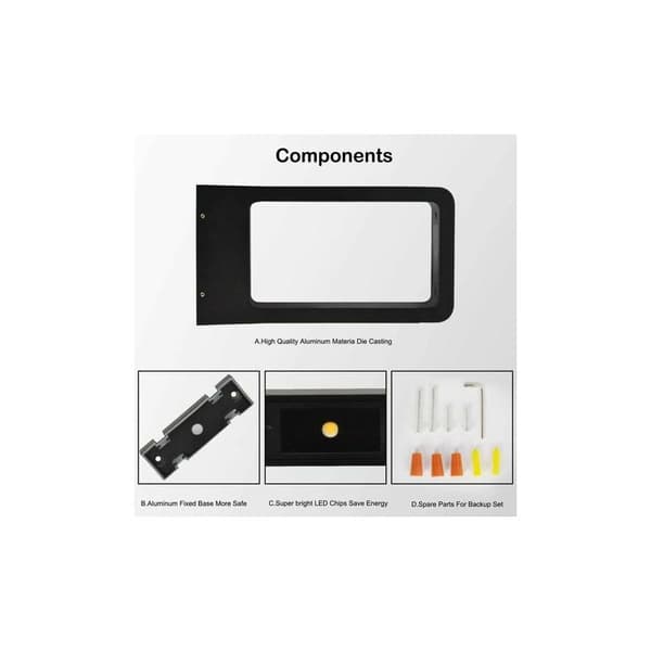 Pollare LED-uttag 7W 3000k IP65 Terrass Utomhus