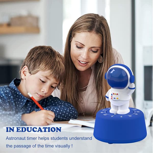Cartoon Timer Kids Cute Kitchen Timer, Astronaut Learning Managem