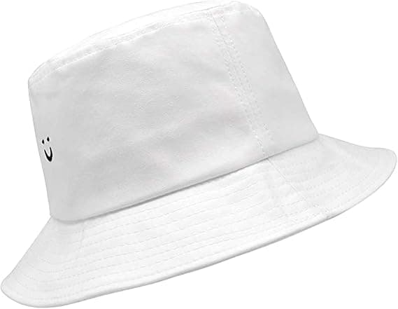 Hjertebroderi Spand Spand 100% Bomuld Smil Strandhatte Sommer T