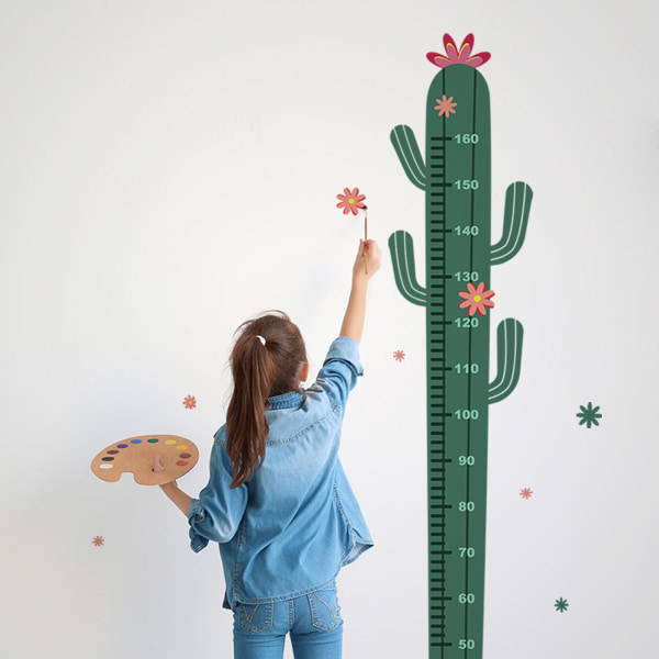 En set av kaktus väggdekor storlek mätning, väggdekoration
