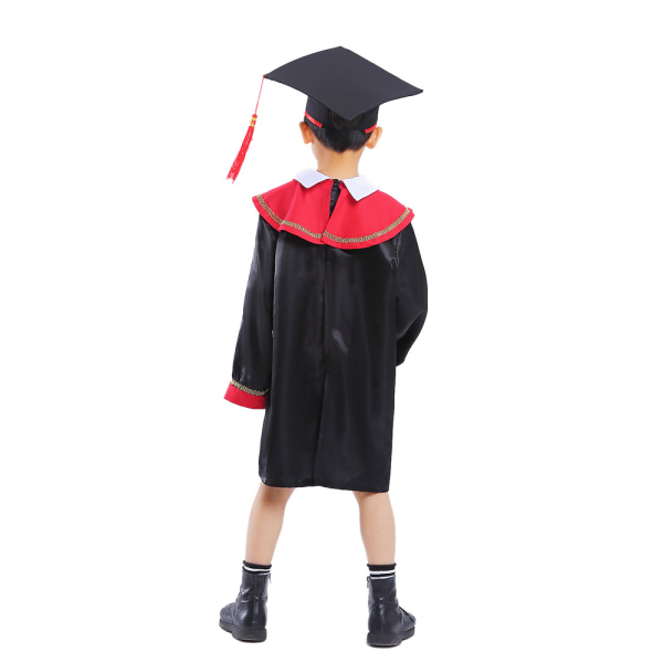 Barn examen klänning och doktorsexamen och klänning barn ställer skolan