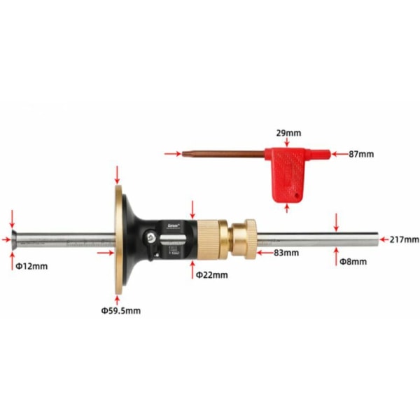 Marking Wheel Depth Gauge, Wood Scriber Woodworking Measuring Lin